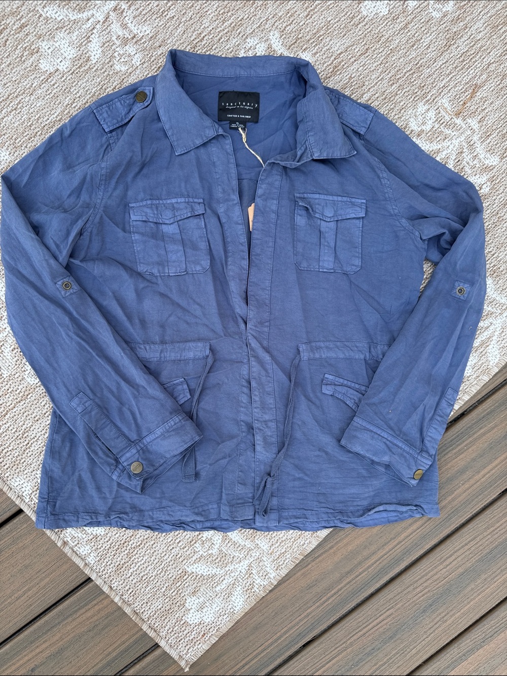 Sanctuary Blue Military Field Jacket